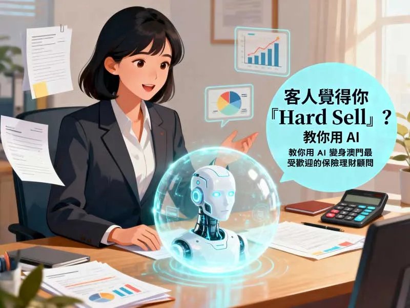 澳門保險從業員使用 AI CRM 進行客戶關係管理與專業財務建議生成的場景