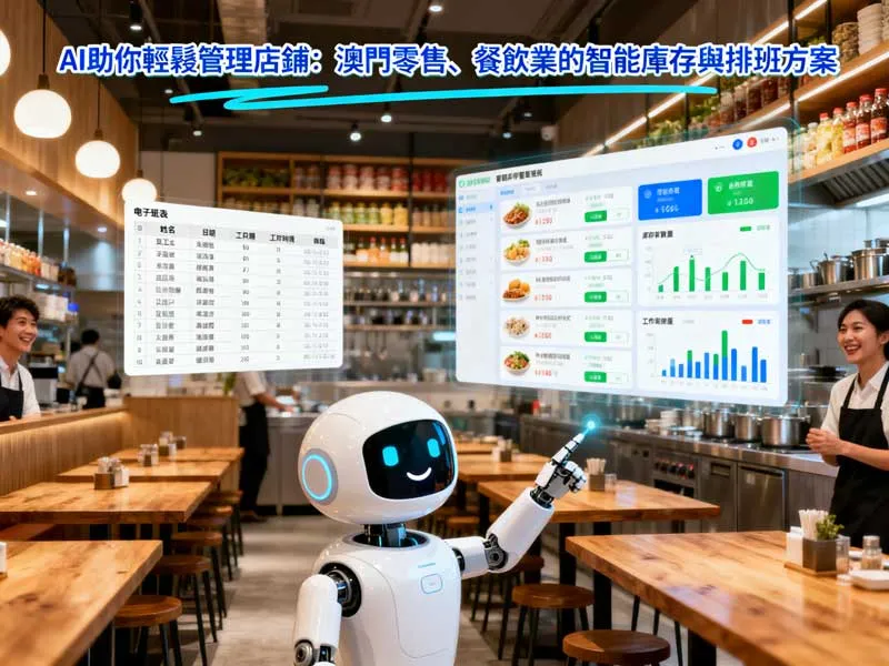 澳門餐飲零售業 AI 智能門店管理系統 - 實時監測銷量與自動化員工更表生成