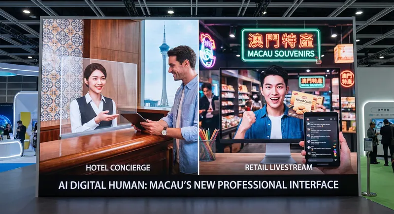 澳門 AI 數字人虛擬代言人服務 - 酒店與直播應用示範 - XNET